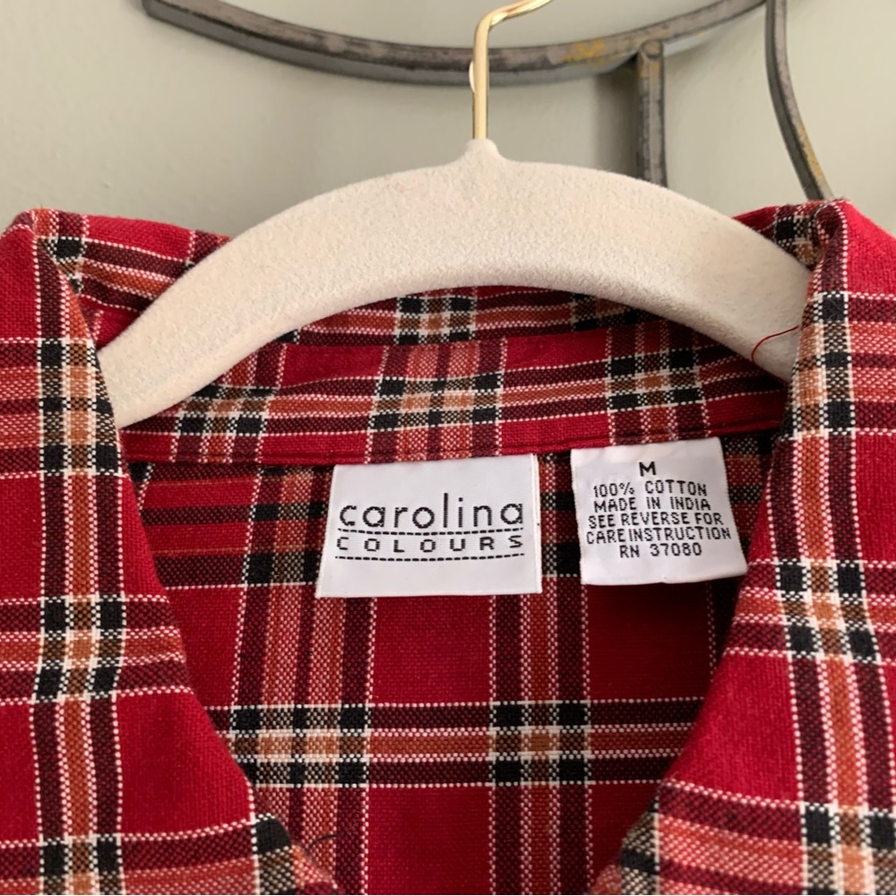 Carolina Colours Red Plaid Jacket NWOT
